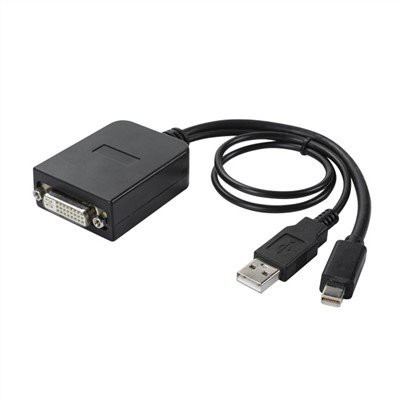 डुअल-लिंक डीवीआई एडाप्टर यूएसबी संचालित करने के लिए मिनी डिस्प्लेपोर्ट