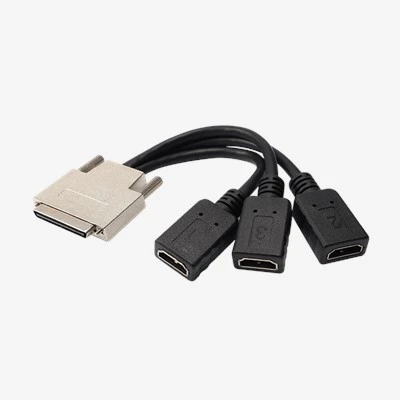 OEM VHDCI68 SCSI68 मेल टू 3/4 एचडीएमआई फीमेल स्प्लिटर केबल