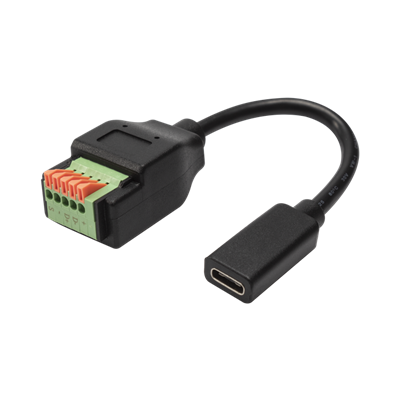 यूएसबी सी फीमेल टू 5पिन टर्मिनल ब्लॉक एक्सटेंशन केबल पुश बटन के साथ